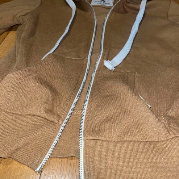 Brown Zip-Up Jacket Hoodie *Brand NEW* - Picture 4 of 5